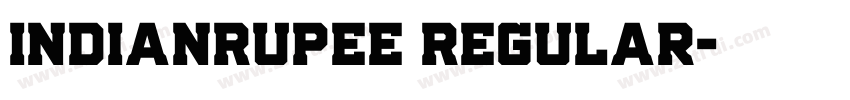 IndianRupee Regular字体转换